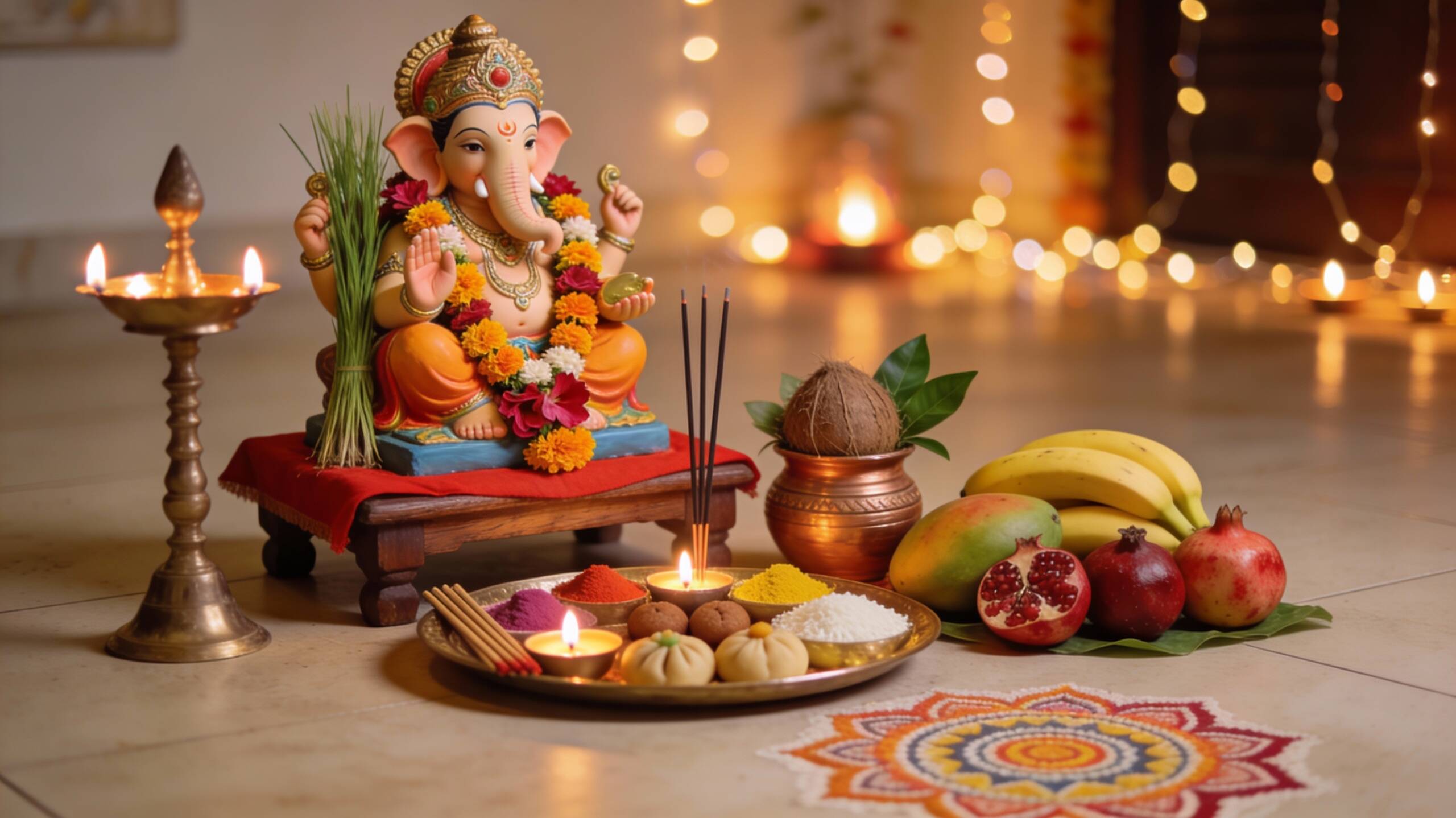 Ganesh Puja (Ganesh Chaturthi) – Sacred Worship of Lord Ganesha for Success and Prosperity