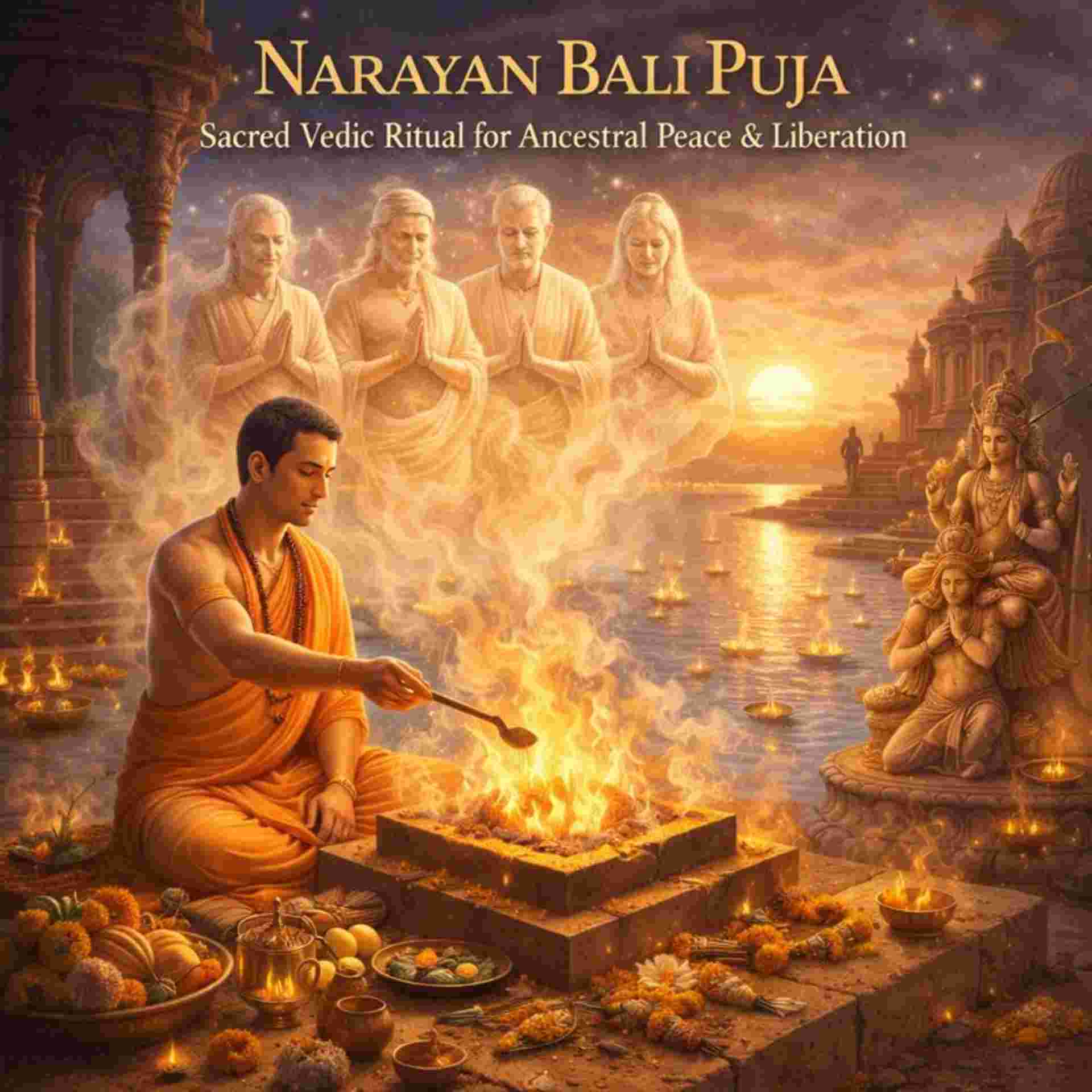 Narayan Bali Puja – Sacred Vedic Ritual for Ancestral Peace and Liberation